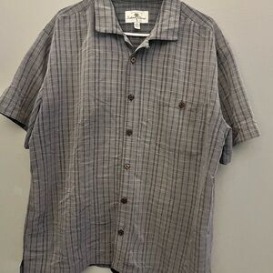 Gray Plaid Men's Shirt